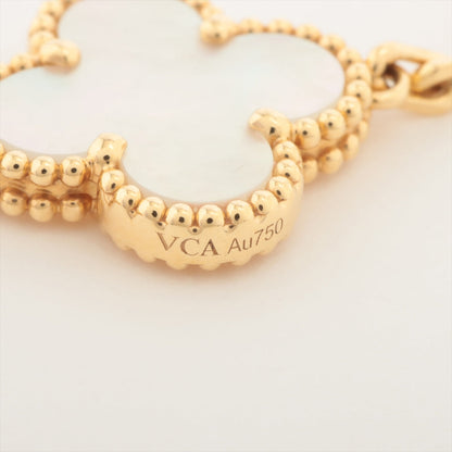 Van Cleef & Arpels Vintage Alhambra 5 Motif Mother of Pearl MOP Bracelet - photo 2
