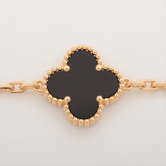 Van Cleef & Arpels Vintage Alhambra 5 motif Onyx Bracelet 2021 - photo 1