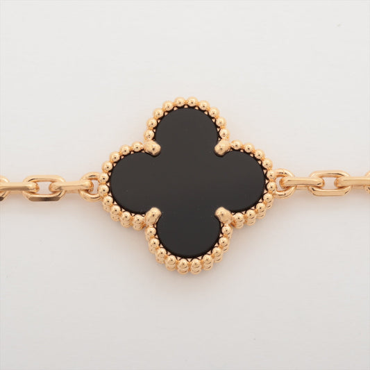 Van Cleef & Arpels Vintage Alhambra 5 motif Onyx Bracelet 2021 - photo 2