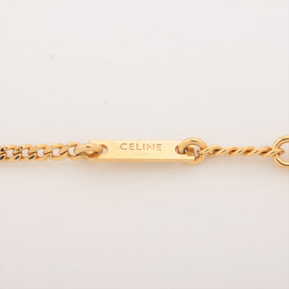 Celine Triomphe Logo Gold Rhinestone Necklace Costume Jewellery - photo 4