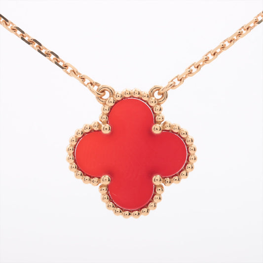 Van Cleef & Arpels Vintage Alhambra Carnelian Necklace - April 2022 - photo 2