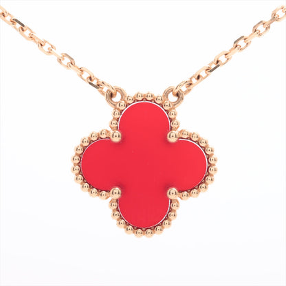 Van Cleef & Arpels Vintage Alhambra Carnelian Necklace- April 2024 - photo 2
