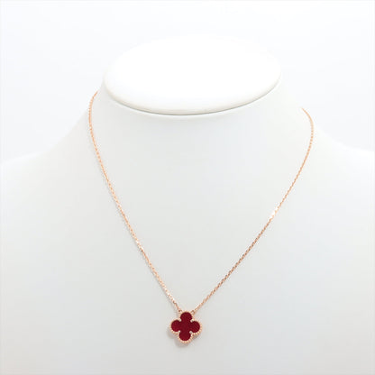 Van Cleef & Arpels Vintage Alhambra Carnelian Necklace- April 2024 - photo 3