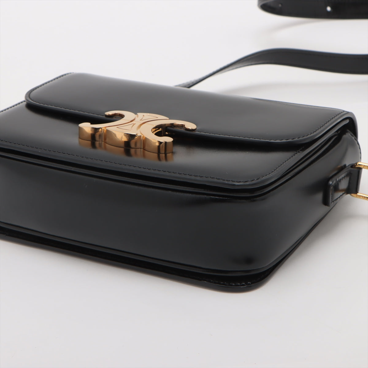 Celine Triomphe Teen Black Crossbody Bag - photo 8