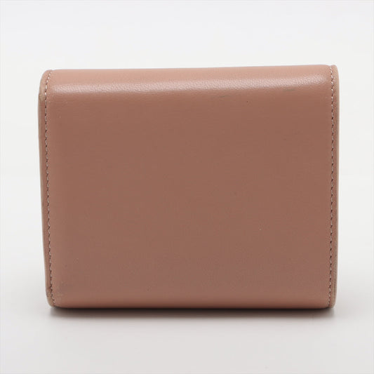 Celine Triomphe Beige Compact Flap Cardholder Wallet - photo 2