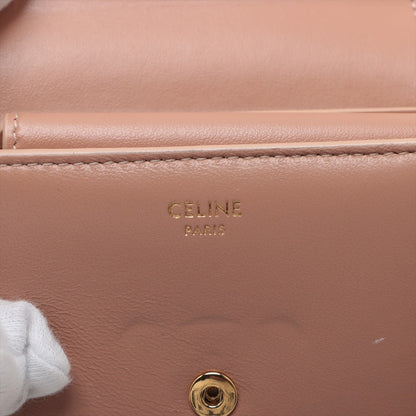 Celine Triomphe Beige Compact Flap Cardholder Wallet - photo 5
