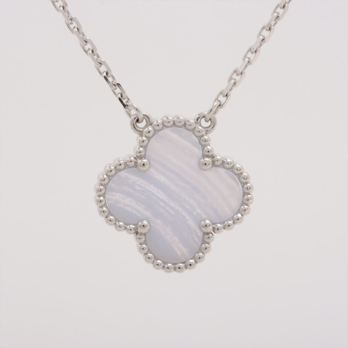 Van Cleef & Arpels Vintage Alhambra Chalcedony Necklace - Oct 2022 - photo 2