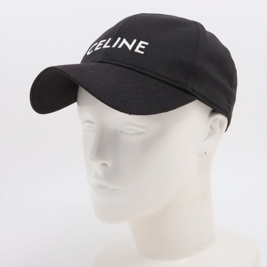 Celine Logo Black Baseball Cap Size Medium - photo 1