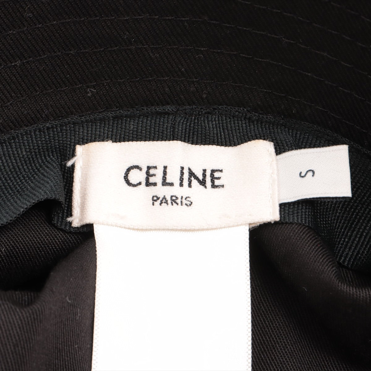 Celine Bucket Black Hat Size Small - photo 6