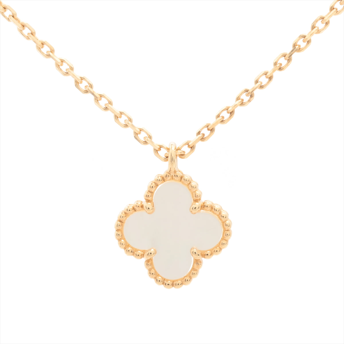 Van Cleef & Arpels Sweet Alhambra White Mother Of Pearl MOP Necklace 2023 - photo 2