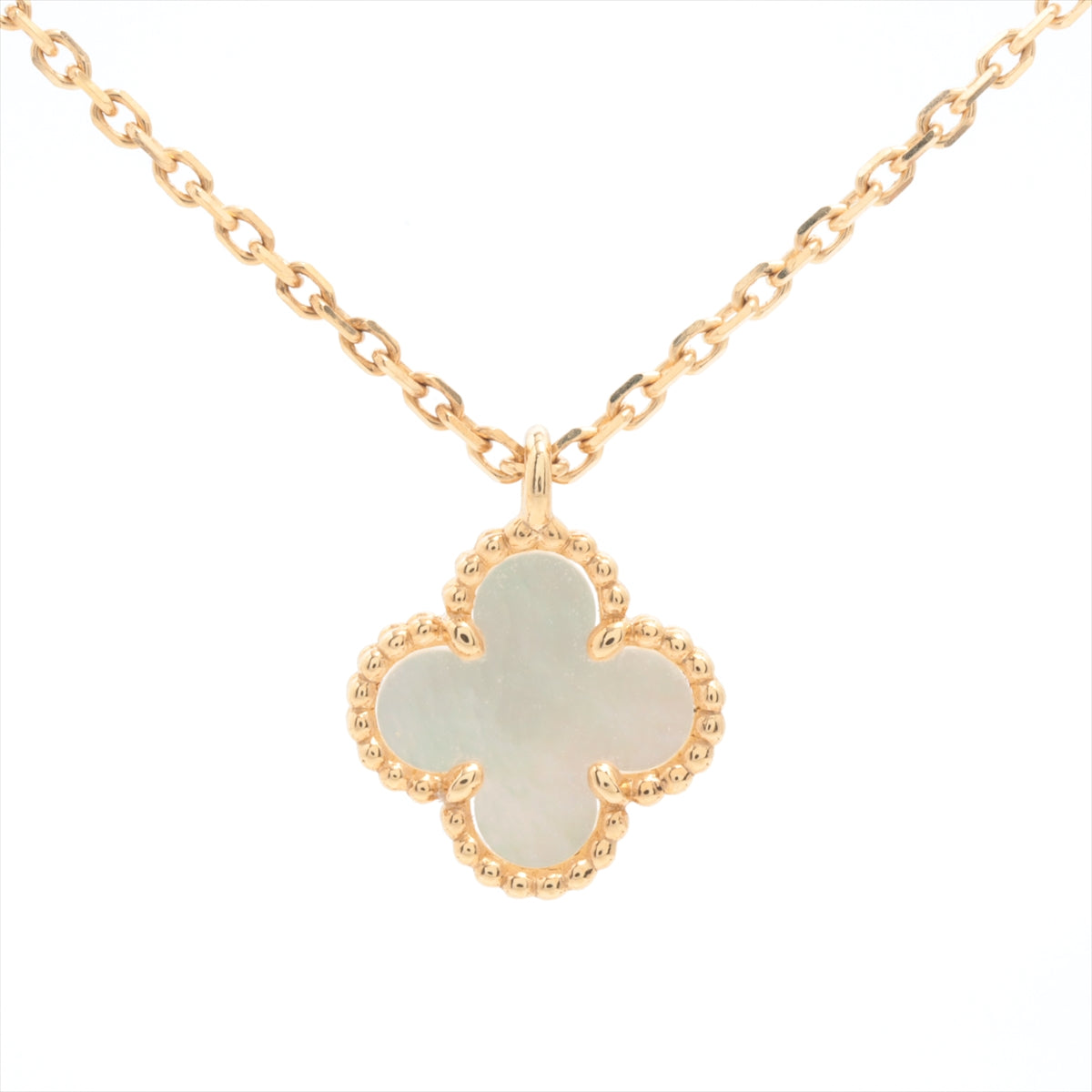Van Cleef & Arpels Sweet Alhambra White Mother Of Pearl MOP Necklace 2023 - photo 1