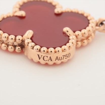 Van Cleef & Arpels Vintage Alhambra 5 Motif Guilloche Carnelian Bracelet 2023 - photo 3