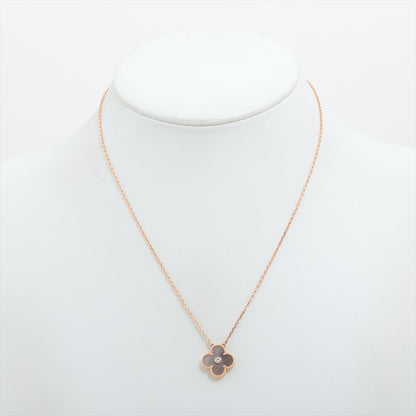 Van Cleef & Arpels Vintage Alhambra 2014 Limited Edition Holiday Grey Mother Of Pearl Diamond Necklace - photo 3