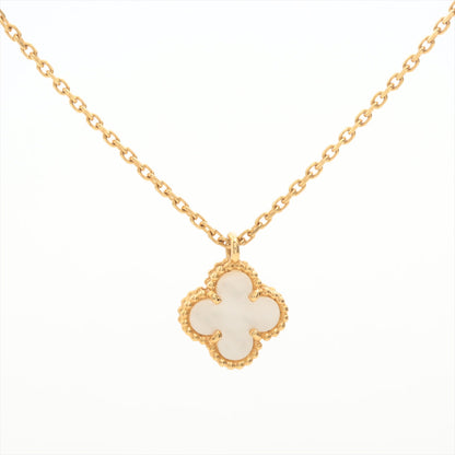 Van Cleef & Arpels Sweet Alhambra Mother Of Pearl MOP Necklace Yellow Gold - photo 2