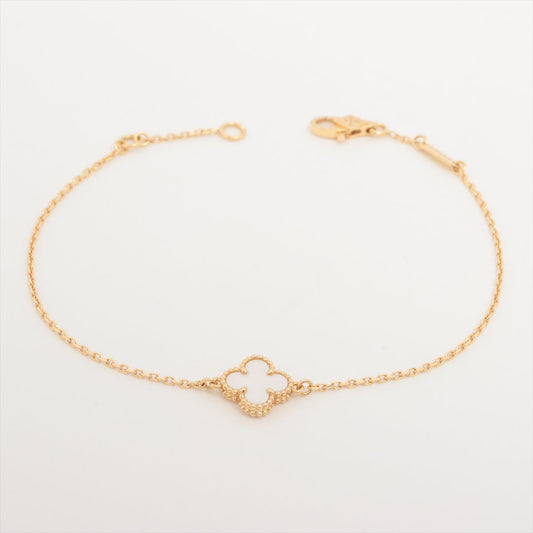 Van Cleef & Arpels Sweet Alhambra White Mother of Pearl MOP Bracelet 2024 Dec - photo 1