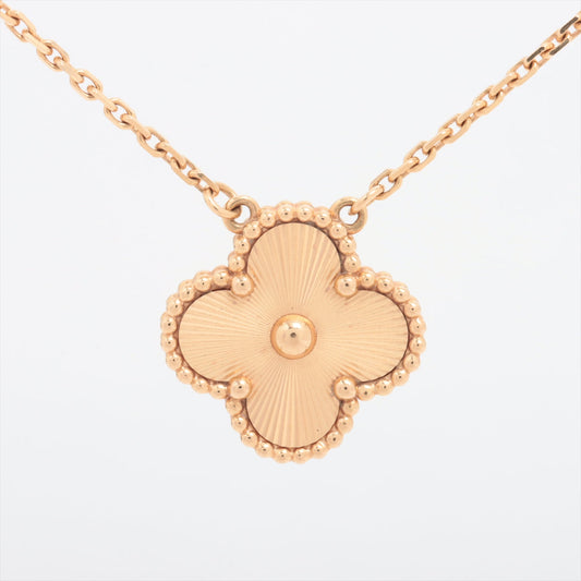 Van Cleef & Arpels Vintage Alhambra Yellow Guilloche Necklace - photo 2