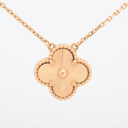 Van Cleef & Arpels Vintage Alhambra Yellow Guilloche Necklace - photo 1