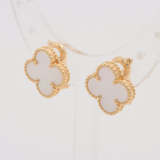 Van Cleef & Arpels Vintage Alhambra Mother of Pearl Earrings - photo 2
