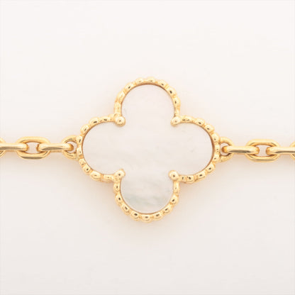 Van Cleef & Arpels Vintage Alhambra 5 Motifs Mother of Pearl Bracelet - photo 4
