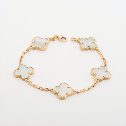 Van Cleef & Arpels Vintage Alhambra 5 Motifs Mother of Pearl Bracelet - photo 1