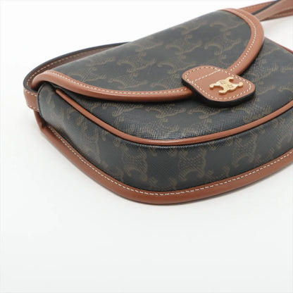 Celine Triomphe Mini Besace Bag Brown - photo 6