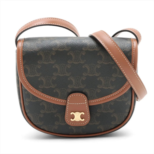 Celine Triomphe Mini Besace Bag Brown - photo 1