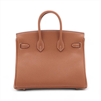 Hermes Birkin 25 Togo Gold PHW K Stamp - photo 4