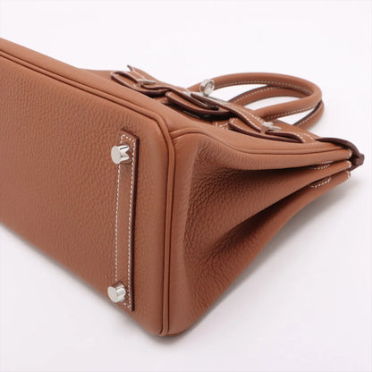 Hermes Birkin 25 Togo Gold PHW K Stamp - photo 13