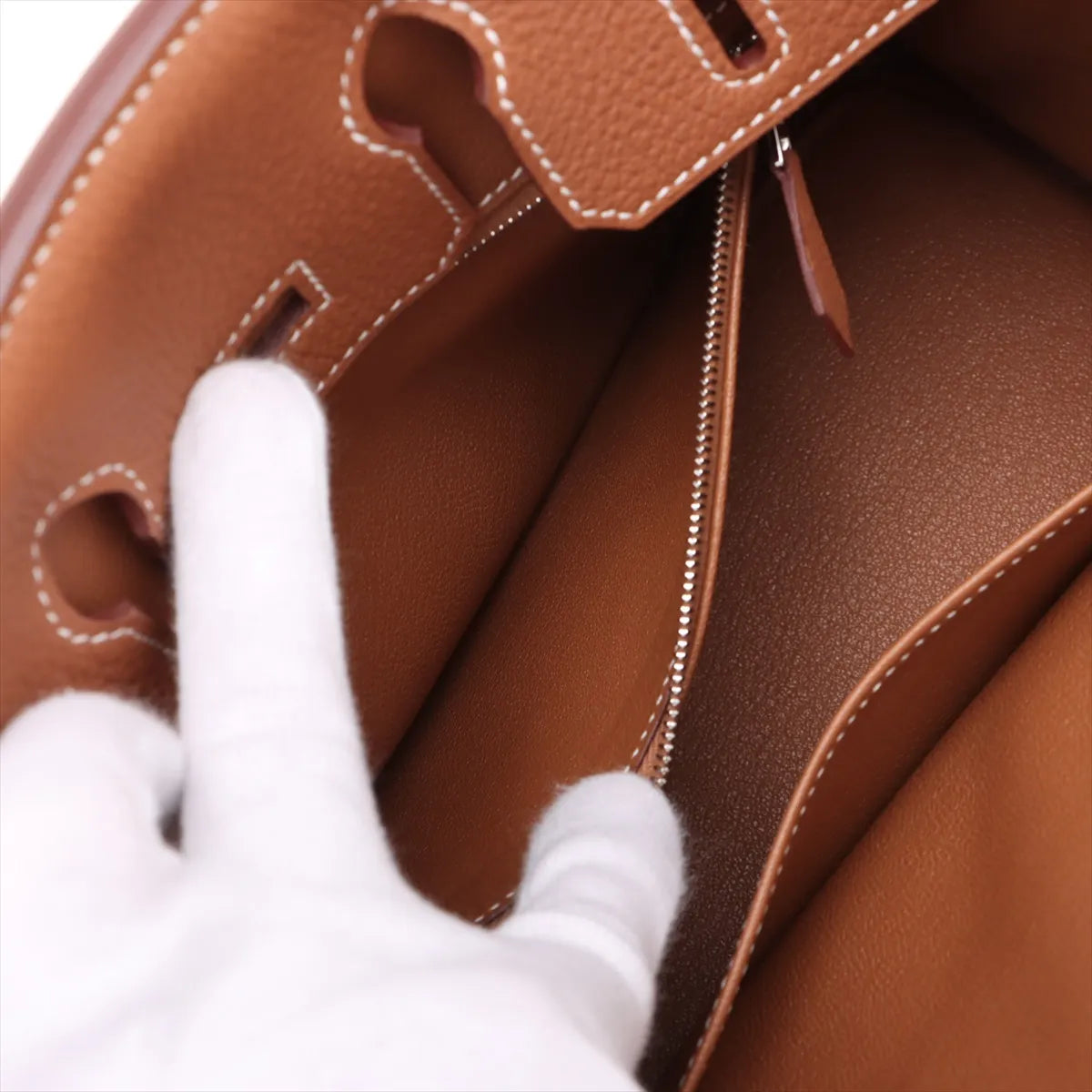 Hermes Birkin 25 Togo Gold PHW K Stamp - photo 8