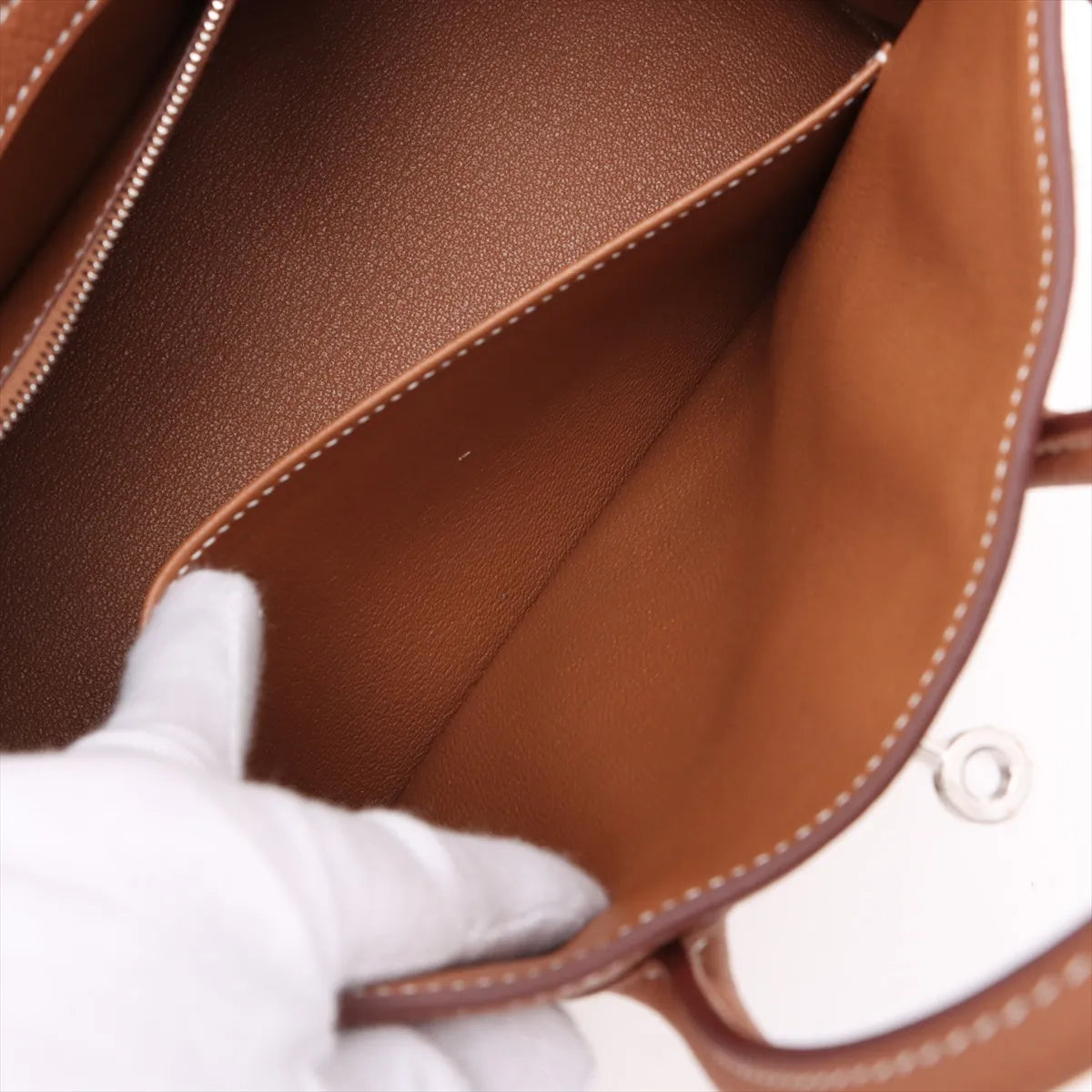 Hermes Birkin 25 Togo Gold PHW K Stamp - photo 9