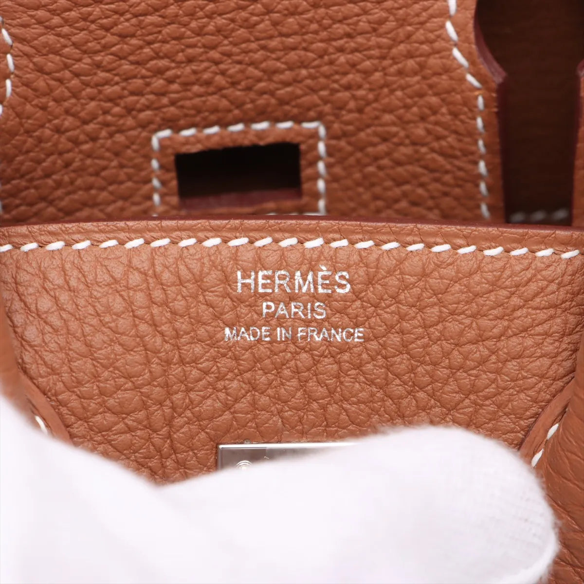 Hermes Birkin 25 Togo Gold PHW K Stamp - photo 10