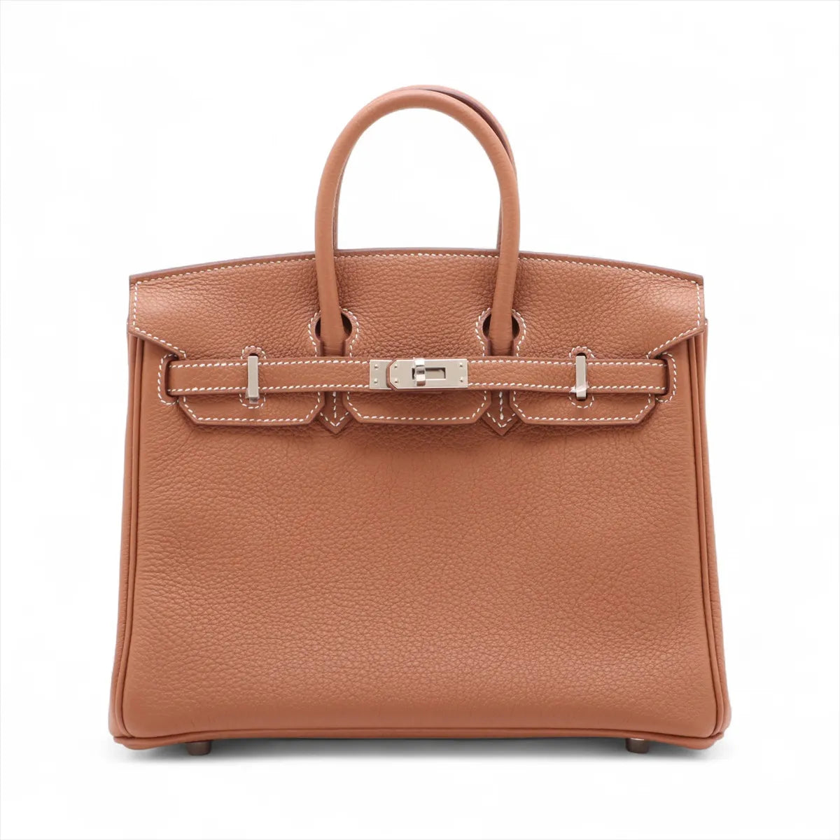 Hermes Birkin 25 Togo Gold PHW K Stamp - photo 3