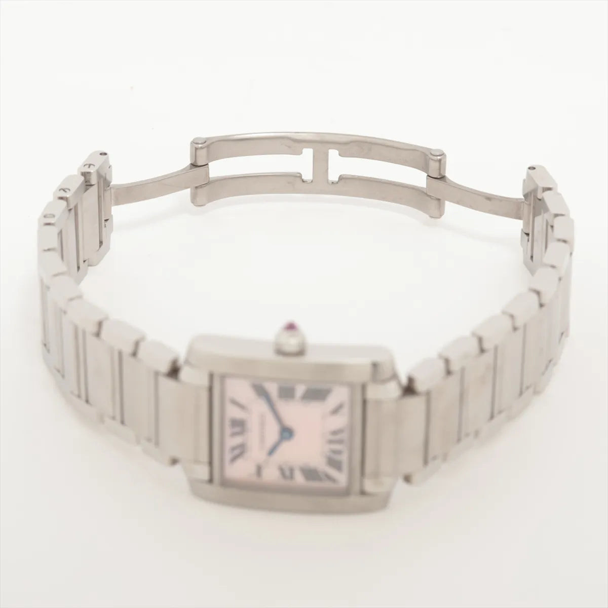 Cartier Small Model Tank Francaise Mother of Pearl Pink Watch W51028Q3 - photo 2