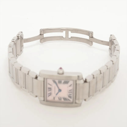 Cartier Small Model Tank Francaise Mother of Pearl Pink Watch W51028Q3 - photo 2