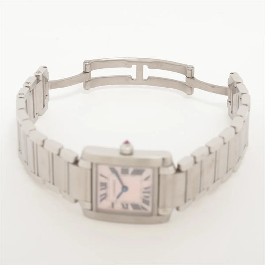 Cartier Small Model Tank Francaise Mother of Pearl Pink Watch W51028Q3 - photo 2