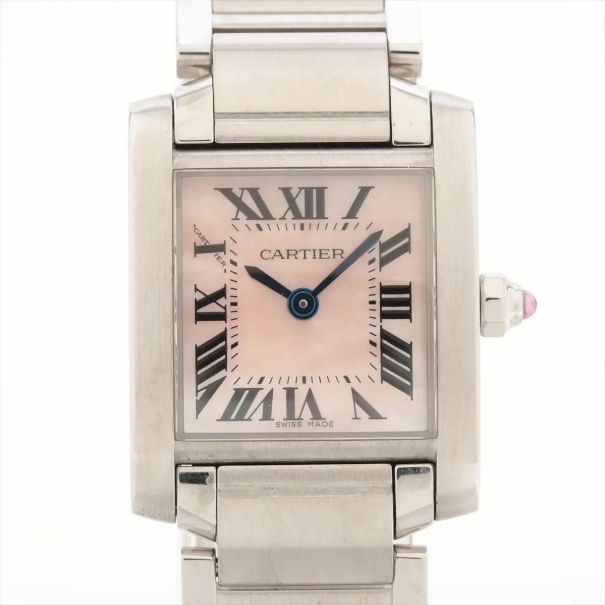 Cartier Small Model Tank Francaise Mother of Pearl Pink Watch W51028Q3 - photo 1