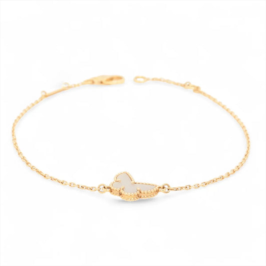 Van Cleef & Arpels Sweet Alhambra Butterfly White Mother Of Pearl Bracelet - photo 1
