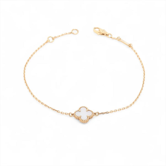 Van Cleef & Arpels Sweet Alhambra White Mother Of Pearl Bracelet - photo 1