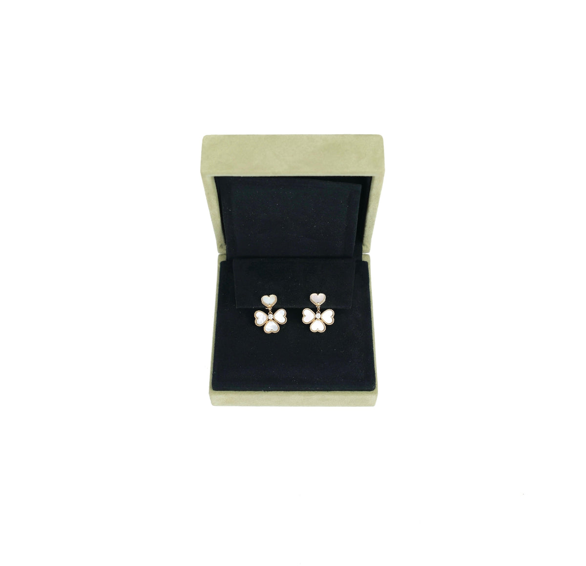 Van Cleef & Arpels Sweet Hearts Mother of Pearl MOP Earrings - photo 1