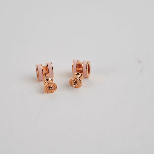 Hermes Mini Pop H Earring Rose Dragee - photo 2