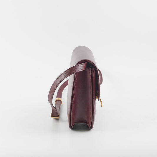 Celine Medium Box Burgundy Crossbody Bag - photo 2