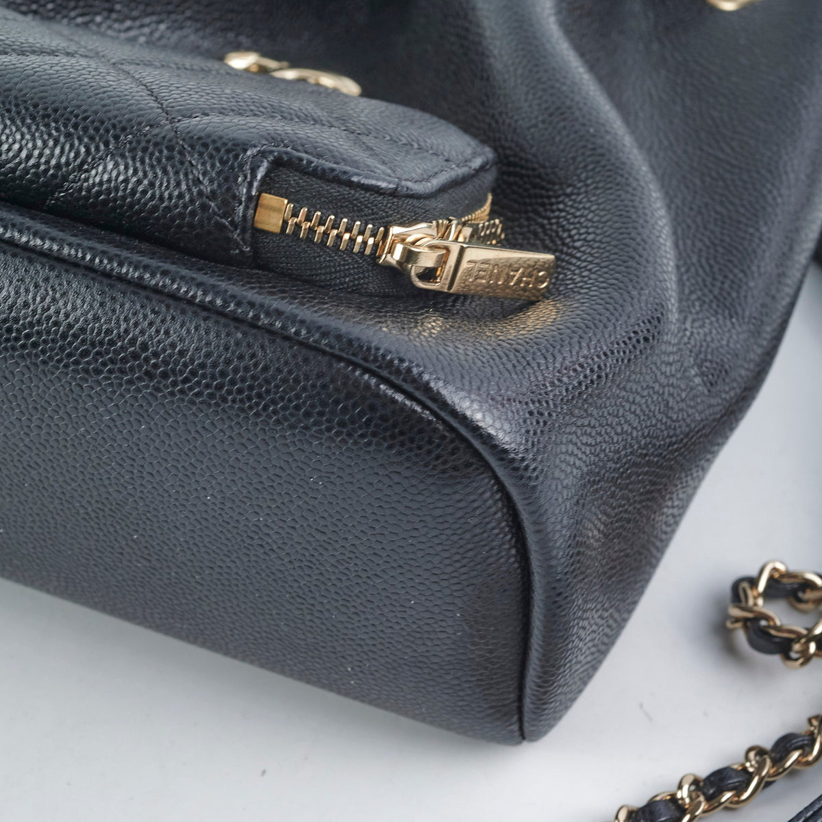 Chanel Drawstring Bucket Caviar Black - photo 9