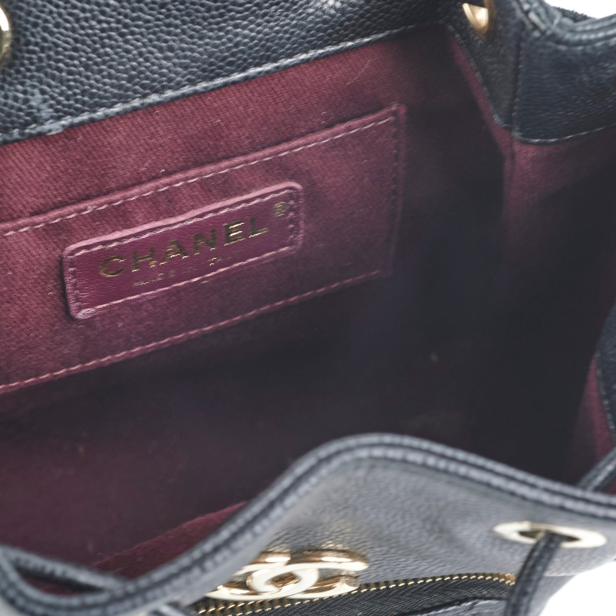 Chanel Drawstring Bucket Caviar Black - photo 7