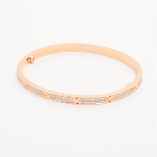 Cartier Love SM Pave Diamond Size 17 Pink Gold Bracelet 2022 - photo 1