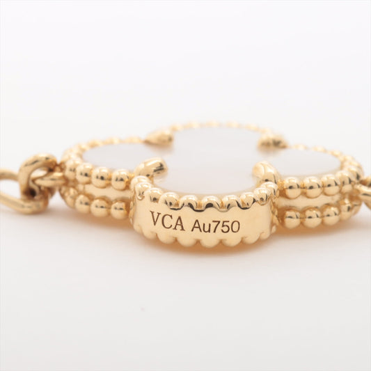 Van Cleef & Arpels Vintage Alhambra 5 Motif Mother of Pearl MOP Bracelet - photo 2