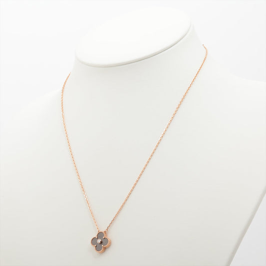 Van Cleef & Arpels Vintage Alhambra Limited Edition 2023 Holiday Pendant Obsidian Diamond Necklace - photo 2
