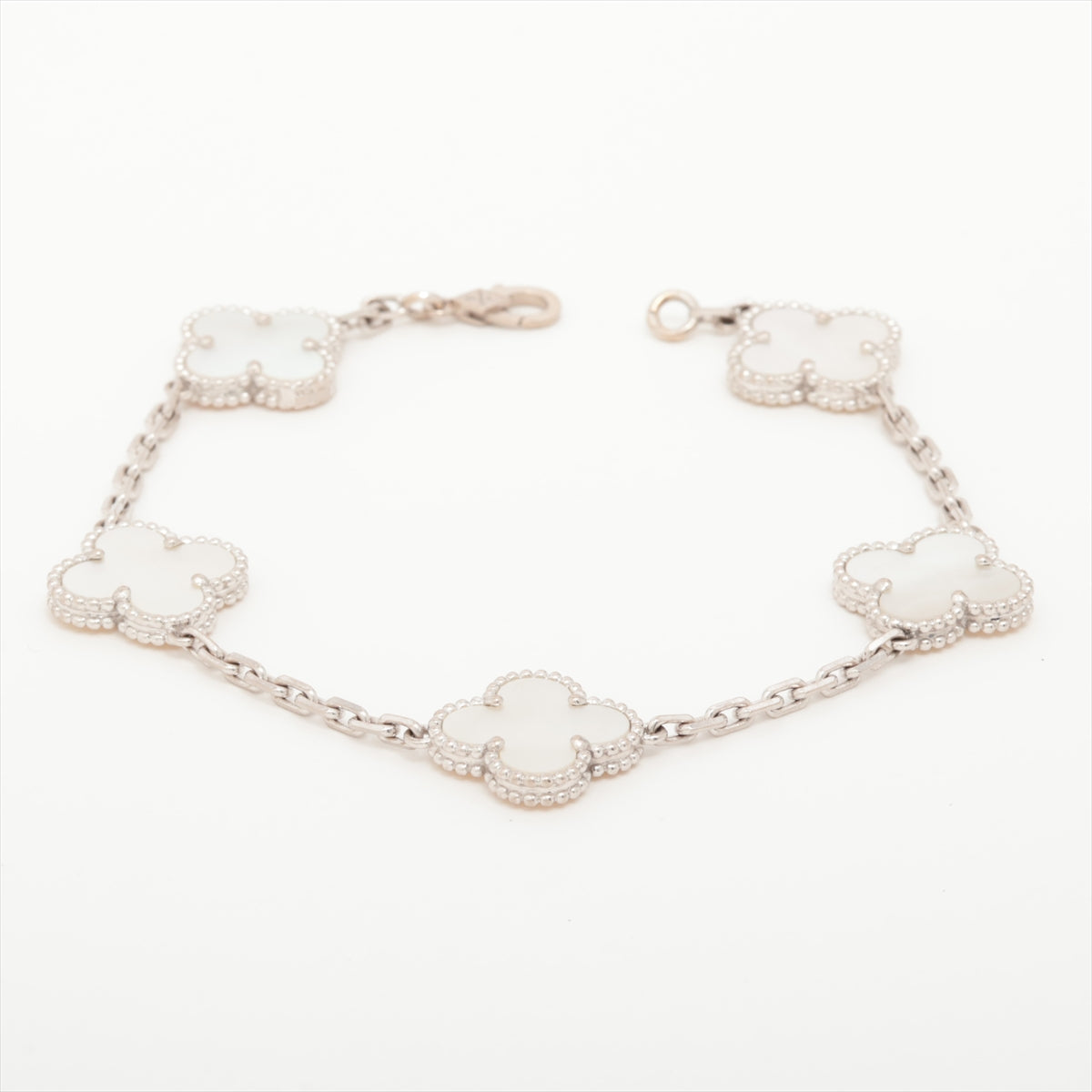 Van Cleef & Arpels Vintage Alhambra 5 Motifs Mother of Pearl Bracelet - photo 1