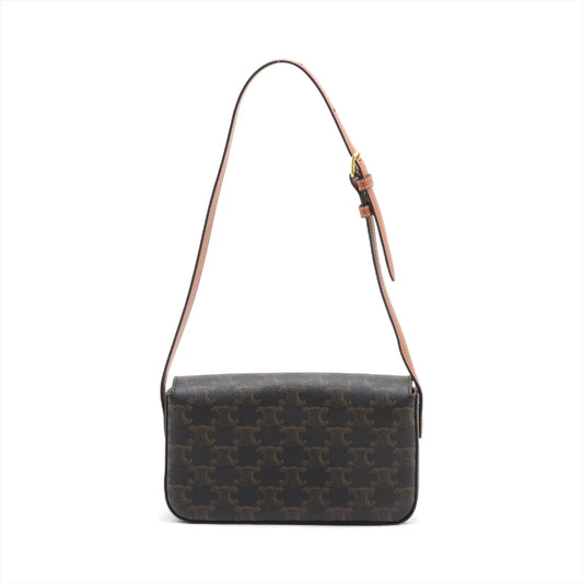Celine Triomphe Shoulder Bag Brown - photo 2