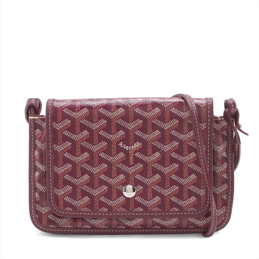 Goyard Plumet Pouch Wallet Crossbody Bag Bordeaux - photo 1