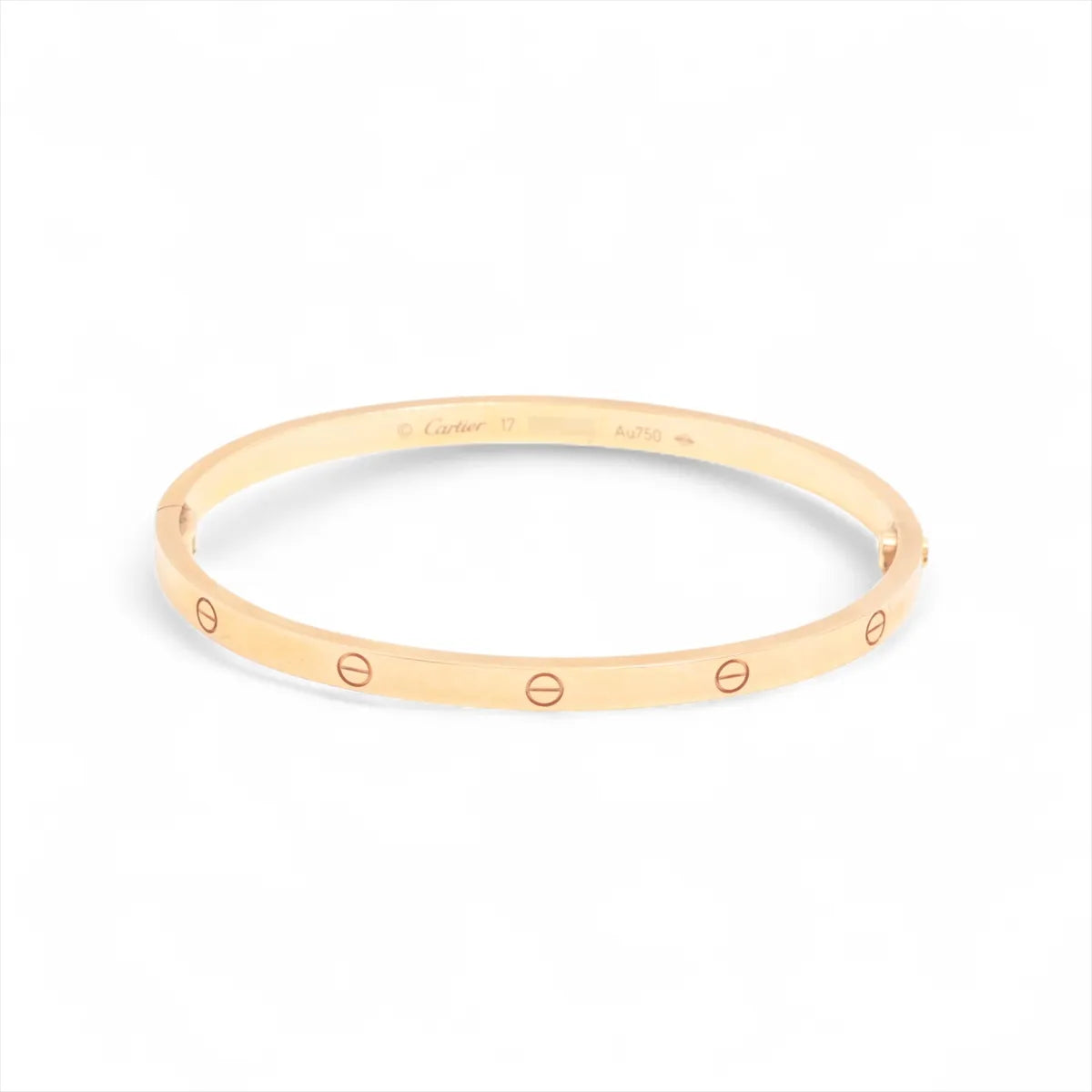 Cartier Love SM Size 17 Pink Gold Bracelet - photo 1